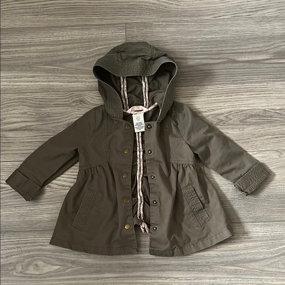 Aspen - 2T - Olive Green Cinched Jacket